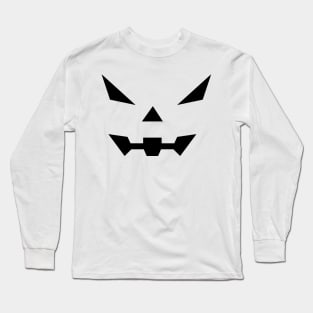 Spooky Vampire Halloween Pumpkin Face Long Sleeve T-Shirt